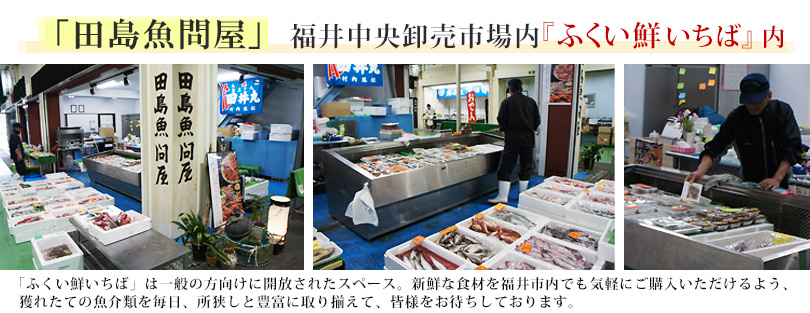 ふくい鮮いちばにてお食事処田島・田島魚問屋営業中